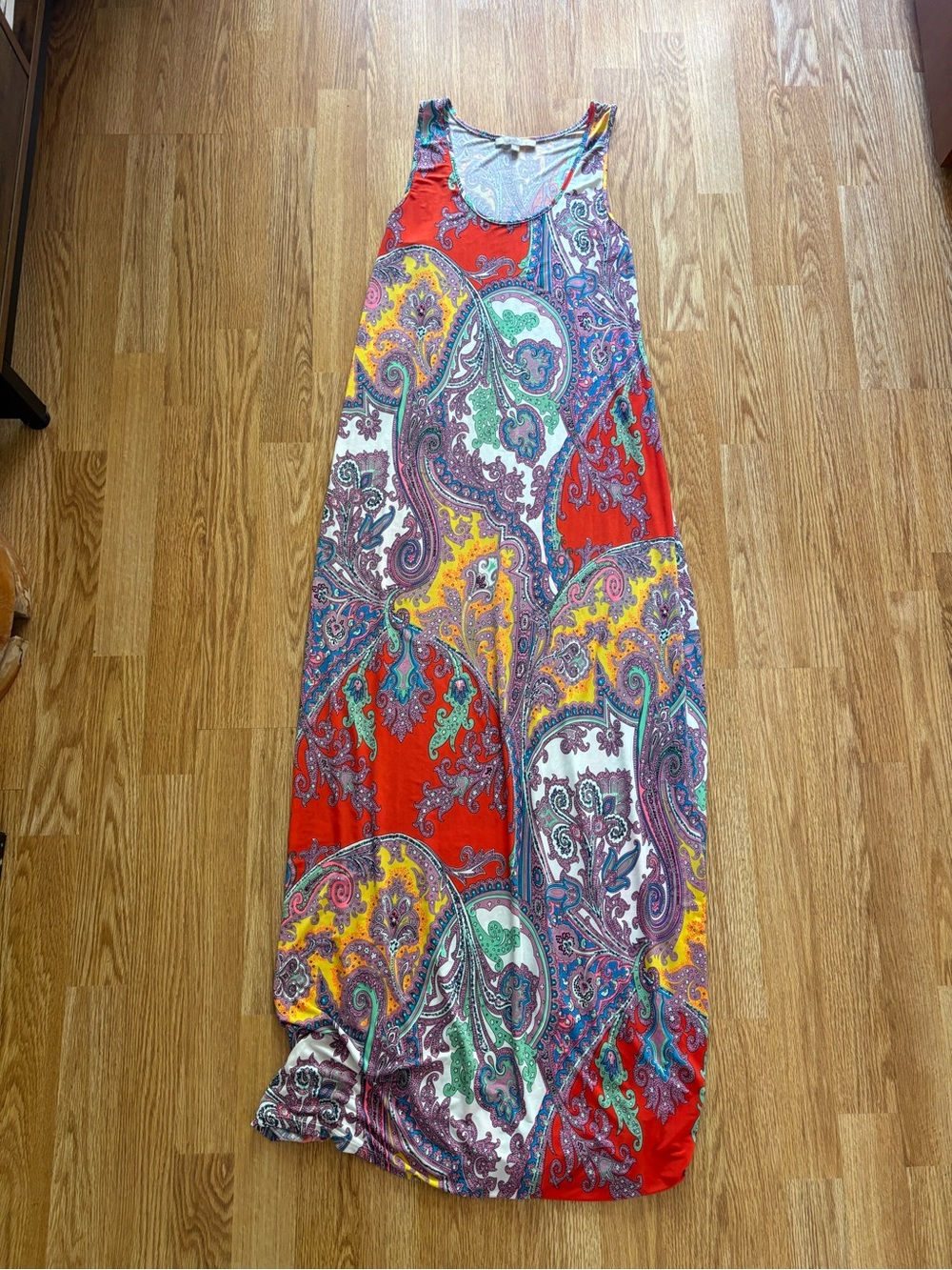 Joan Vass Paisley Print Maxi Dress – Size Small - Picture 3 of 3